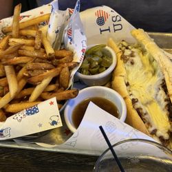 Rodeo 29 Bar & Grill - Italian beef with fries . Very good bread and au jus . Very delious dish