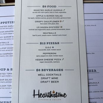 Hearthstone Kitchen & Cellar - HH menu - New American Near Me - Las Vegas, Nevada