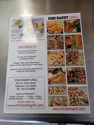 Menu photo 1 Fish Daddy Grill Fullerton, CA
