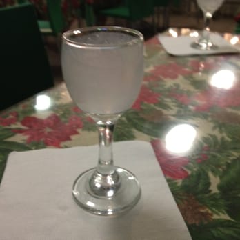 Tasca El Pescador - my empty glass of coquito - Seafood Near Me - San Juan, Puerto Rico Tasca El Pescador - my empty glass of coquito - Seafood Near Me - San Juan, Puerto Rico