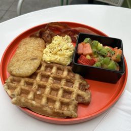 American breakfast. Cooked to perfection