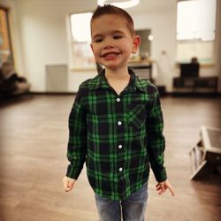The Barber's Edge - Noah after his cut.