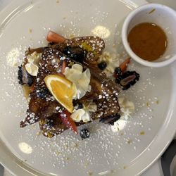 Hash Breakfast Eatery - French toast with pork belly