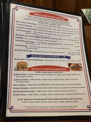 Menu photo 3 The Wonder Bar Milan, OH Menu photo 3 The Wonder Bar Milan, OH