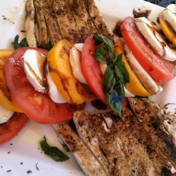 Seaport Grille - Grilled Chicken Caprese Salad with Balsamic Glaze - Seafood Near Me - Gloucester, Massachusetts Seaport Grille - Grilled Chicken Caprese Salad with Balsamic Glaze - Seafood Near Me - Gloucester, Massachusetts