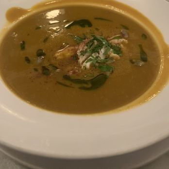 Neptune Oyster - Pumpkin and crab bisque - Seafood Near Me - Boston, Massachusetts