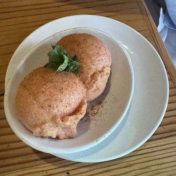 Farm & Table - Plumb and cherry sorbet - New American Near Me - Albuquerque, New Mexico