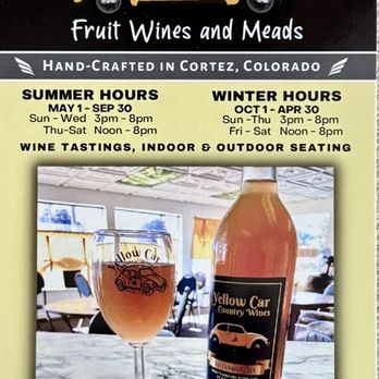 Yellow Car Country Wines - Wineries Near Me - Cortez, Colorado