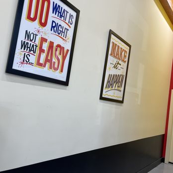 The Red Chickz - Wall with positive words - Chicken Shop Near Me - Fresno, California