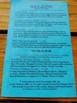 Menu photo 2 The Black Iron Grill Vernonia, OR