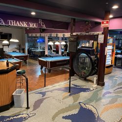 Blue Dolphin Restaurant & Billiards - Downstairs - two levels of pool.. lots of tables!