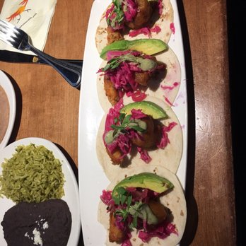 Mi Dia From Scratch - The street shrimp tacos beautifully plated. $15 - Mexican Near Me - Grapevine, Texas Mi Dia From Scratch - The street shrimp tacos beautifully plated. $15 - Mexican Near Me - Grapevine, Texas