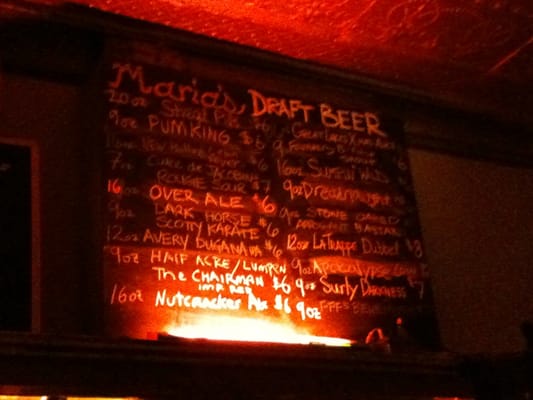 Menu photo 8 Maria's Packaged Goods and Community Bar Chicago, IL