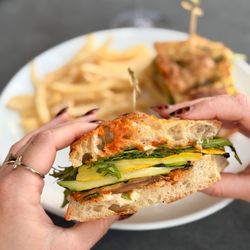 SAVI Cucina + Wine Bar - Primavera Panino Di Focaccia with Fries