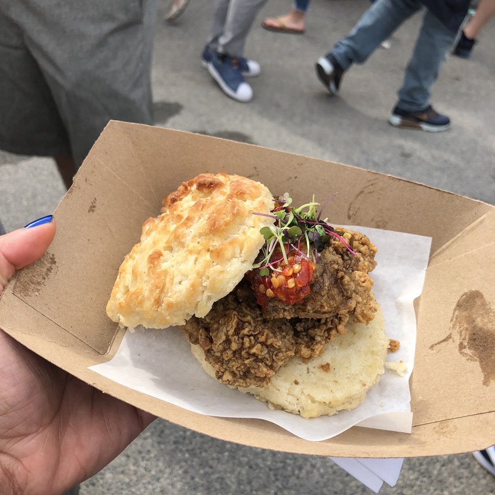 Blacksauce Kitchen - Fried oyster sandwich. - Caribbean Near Me - Baltimore, Maryland Blacksauce Kitchen - Fried oyster sandwich. - Caribbean Near Me - Baltimore, Maryland