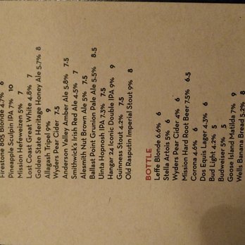 Stubrik's Steakhouse - Sorry for the sideways view, this is their beer menu. - Steakhouses Near Me - Fullerton, California Stubrik's Steakhouse - Sorry for the sideways view, this is their beer menu. - Steakhouses Near Me - Fullerton, California