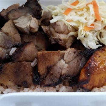 P Jay's - Jerk pork wih rice and peas - Caribbean Near Me - Scarborough, Ontario