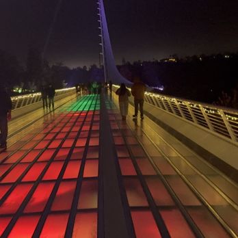 Sundial Bridge - The bridge lit up this holiday season December 2025 - Landmarks & Historical Buildings Near Me - Redding, California Sundial Bridge - The bridge lit up this holiday season December 2025 - Landmarks & Historical Buildings Near Me - Redding, California
