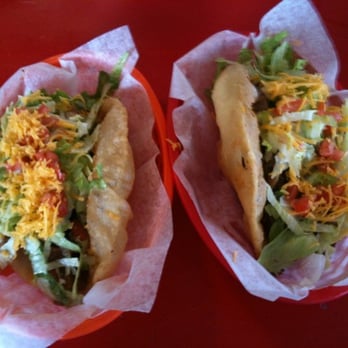 Taco House - Puffy Tacos: Carne Guisada + Beef Fajita, Taco House, SA Tx, 07/08/2010 - Breakfast & Brunch Near Me - San Antonio, Texas Taco House - Puffy Tacos: Carne Guisada + Beef Fajita, Taco House, SA Tx, 07/08/2010 - Breakfast & Brunch Near Me - San Antonio, Texas