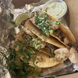 Taco Bout It - Surf n crunchy turf tacos