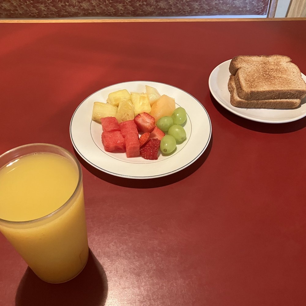 Orange Juice With Fruit And Toast Orange Juice With Fruit And Toast