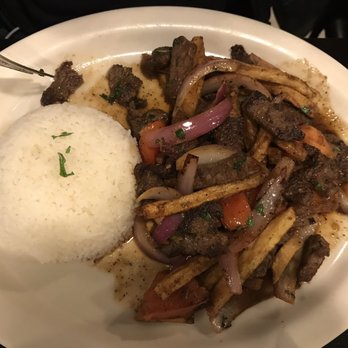 Lima Peruvian Restaurant - Lomo saltado (stir-fried steak with French fries and onions) - not much to look at but wonderful to eat - Peruvian Near Me - Beaverton, Oregon Lima Peruvian Restaurant - Lomo saltado (stir-fried steak with French fries and onions) - not much to look at but wonderful to eat - Peruvian Near Me - Beaverton, Oregon