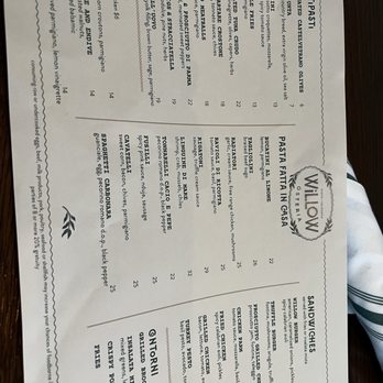 Willow Osteria - Menu - Italian Near Me - Clovis, California Willow Osteria - Menu - Italian Near Me - Clovis, California
