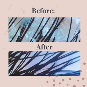 An Japanese Spa - Before and after treatment - A side-by-side comparison of a stained glass window, with the 'Before' image showing dirt and grime, and the 'After' image showing a cleaner, clearer appearance. - Massage Therapy Near Me - Quincy, Massachusetts