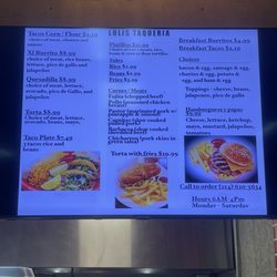 Luli's Taqueria - Updated menu