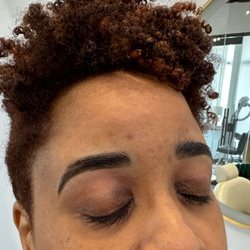 Clean Beauty & Brow Bar - After brow shaping and lamination