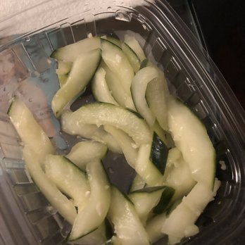 Dumplings & Things - Garlicky cucumber salad - $3.25 - used to be soooo full of flavor and a decent portion. Now, bland and tiny. What a letdown. - Chinese Near Me - Sunnyside, New York Dumplings & Things - Garlicky cucumber salad - $3.25 - used to be soooo full of flavor and a decent portion. Now, bland and tiny. What a letdown. - Chinese Near Me - Sunnyside, New York
