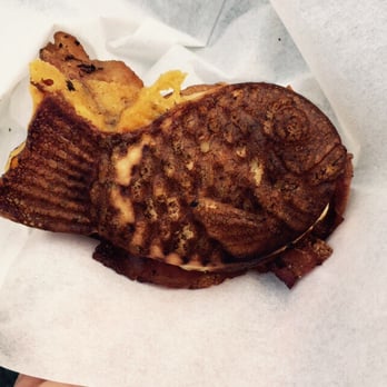 BeanFish - Bacon, cheese and Gwen onion waffle sandwichzzzzzz - Japanese Near Me - Seattle, Washington BeanFish - Bacon, cheese and Gwen onion waffle sandwichzzzzzz - Japanese Near Me - Seattle, Washington