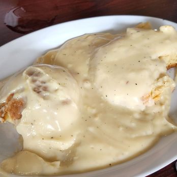 Country Skillets - Biscuit and country gravy came with Portuguese Skillet - Breakfast & Brunch Near Me - Ripon, California