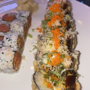 Hana Asian Bistro - Volcano Roll and spicy Spicy Crunchy Tuna Roll - Sushi Bars Near Me - Ozone Park, New York Hana Asian Bistro - Volcano Roll and spicy Spicy Crunchy Tuna Roll - Sushi Bars Near Me - Ozone Park, New York