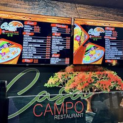Casa Campo Restaurant - Menu