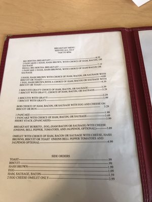 Menu photo 2 Bertha's Cafe Rusk, TX
