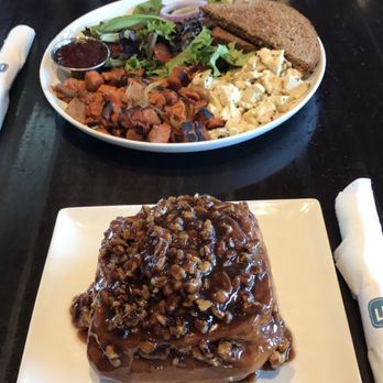 Liberty Market - Sticky Bun (weekends only) and Vegan American Standard Vegan Breakfast - New American Near Me - Gilbert, Arizona