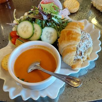 Inspirations Eatery And Events - Chicken salad and tomato bisque - Gift Shops Near Me - Edmond, Oklahoma