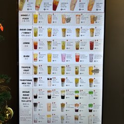 Yi Fang Taiwan Fruit Tea - Menu Dec. 2022