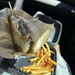 Cream chicken pita Cream chicken pita