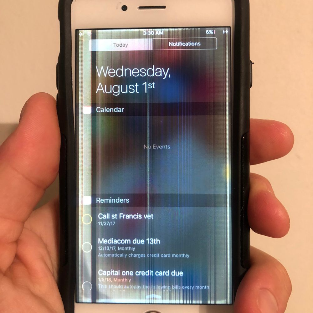 SquareTrade Go - My phone is completely ruined & gets worse everyday. See that discoloration and lines going up and down? Like a piece of junk. Thx Hector. - Mobile Phone Repair Near Me SquareTrade Go - My phone is completely ruined & gets worse everyday. See that discoloration and lines going up and down? Like a piece of junk. Thx Hector. - Mobile Phone Repair Near Me