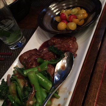 AnQi Bistro - The photo I'll pull up next time I want to cry:approx $6/cube of beef. Make no mistake it's a tasty dish at a disproportionately steep price - Asian Fusion Near Me - Costa Mesa, California