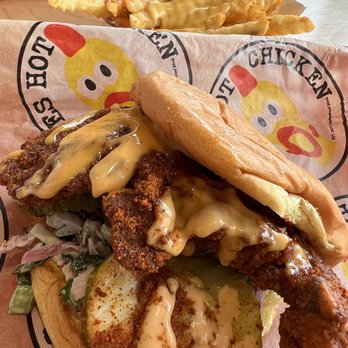 Dave's Hot Chicken - Dave's #2 2 Sliders w/ Cheese Fries - Chicken Shop Near Me - Plano, Texas Dave's Hot Chicken - Dave's #2 2 Sliders w/ Cheese Fries - Chicken Shop Near Me - Plano, Texas
