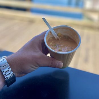 Red Fish Blue Fish - Chowder - little Asian influence from the coconut (think Tom Kha Gai) - Fish & Chips Near Me - Victoria, British Columbia