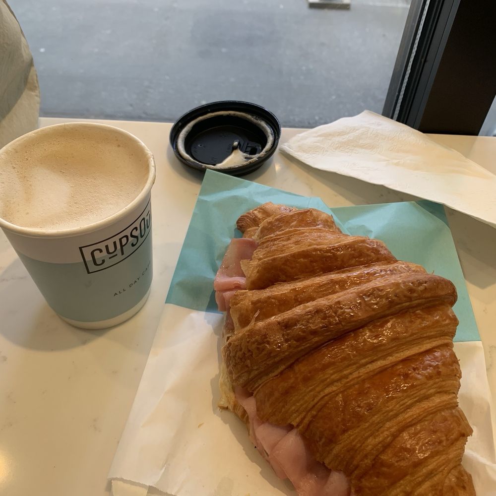 CupSoul Cafe - Cappuccino and Ham & Cheese Croissant - Cafes Near Me - New York, New York CupSoul Cafe - Cappuccino and Ham & Cheese Croissant - Cafes Near Me - New York, New York