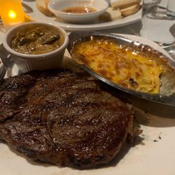 Cecil and Lime - Ribeye, Au gratin potatoes.