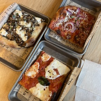 Eataly - Yorkville - mushroom, amatriciana, and margherita - Italian Near Me - Toronto, Ontario Eataly - Yorkville - mushroom, amatriciana, and margherita - Italian Near Me - Toronto, Ontario