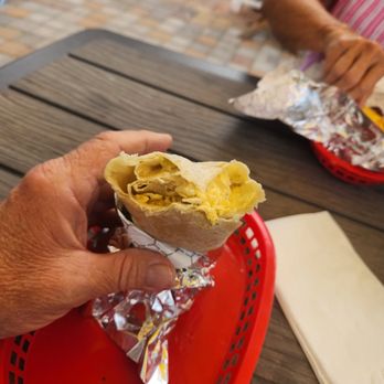 Fossil Creek Farm - My green chili burrito - Breakfast & Brunch Near Me - Pine, Arizona