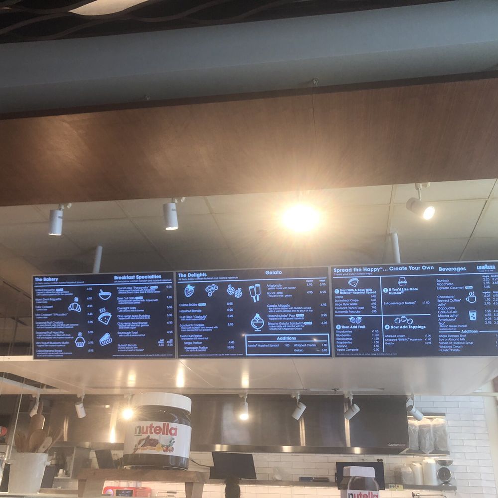 Nutella Cafe - Menu April 2019 - Desserts Near Me - Chicago, Illinois