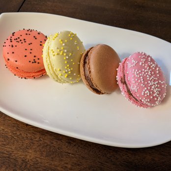 Luca Pastry - An assortment of macarons with crispy shells, creamy centers, and sparkles. - Bakeries Near Me - Canton, Michigan